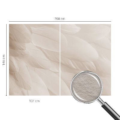 Papel de parede para quarto Penas etéreas