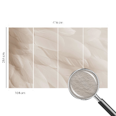 Papel de parede para quarto Penas etéreas