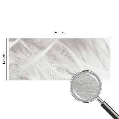 Papel de parede decorativo penas sutis