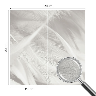 Papel de parede decorativo penas sutis