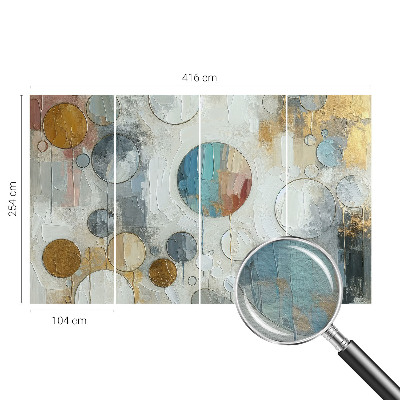 Mural de parede Círculos geométricos
