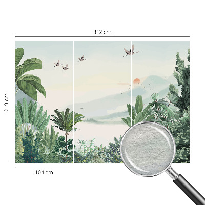 Papel de parede fotográfico oásis tropical