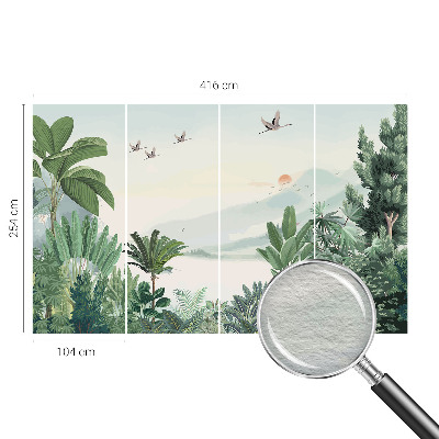 Papel de parede fotográfico oásis tropical