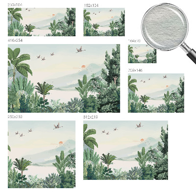 Papel de parede fotográfico oásis tropical