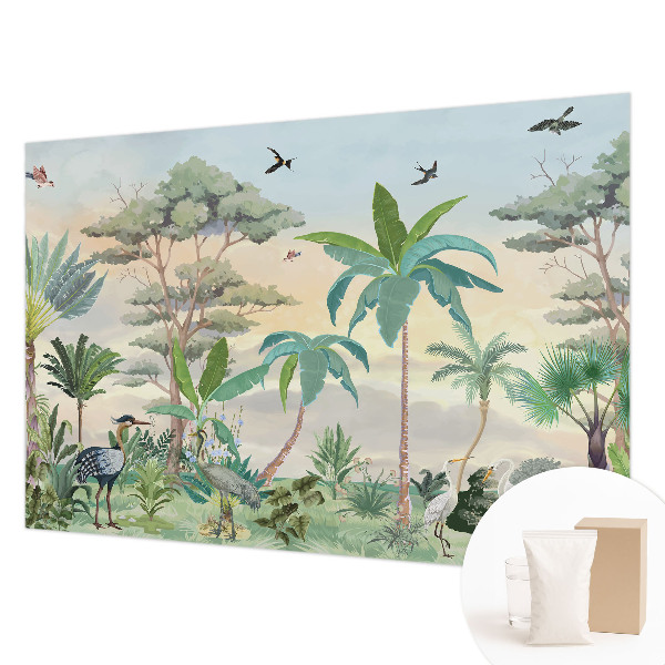 Papel de parede para sala Flora exótica