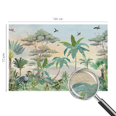 Papel de parede para sala Flora exótica