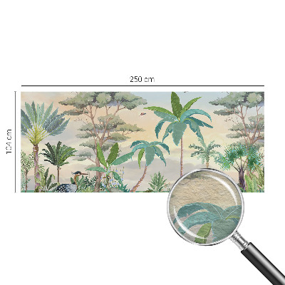 Papel de parede para sala Flora exótica