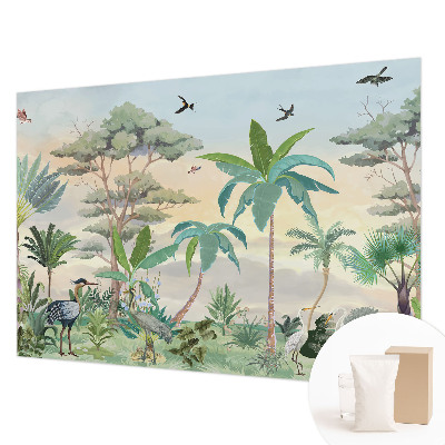 Papel de parede para sala Flora exótica