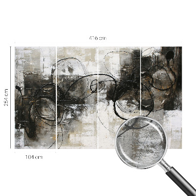 Mural de parede vórtice abstrato