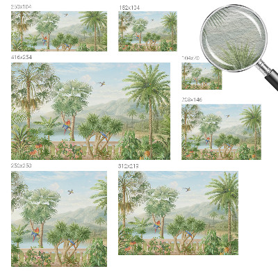 Papel de parede para sala Paisagem exótica