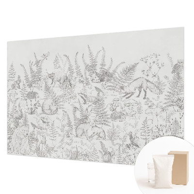 Papel de parede decorativo Animais da floresta
