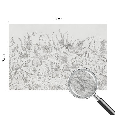 Papel de parede decorativo Animais da floresta