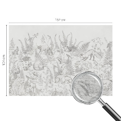 Papel de parede decorativo Animais da floresta