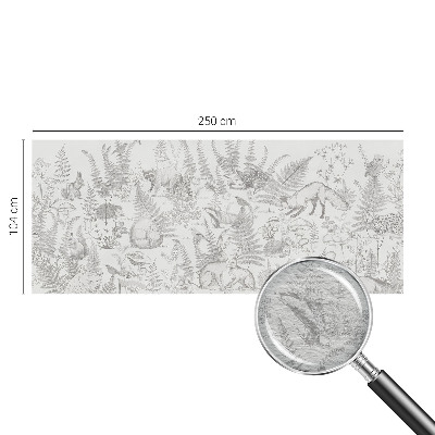 Papel de parede decorativo Animais da floresta