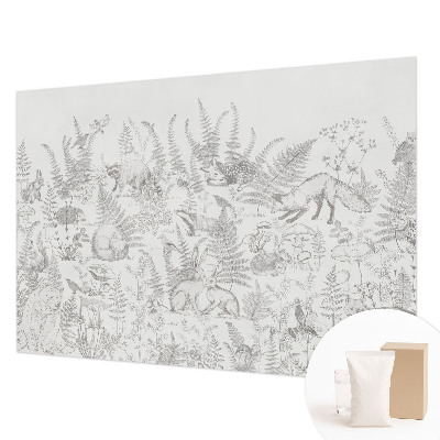Papel de parede decorativo Animais da floresta