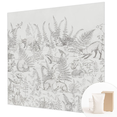 Papel de parede decorativo Animais da floresta
