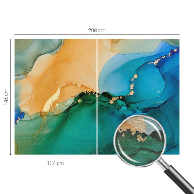 Papel de parede fotográfico Ondas coloridas