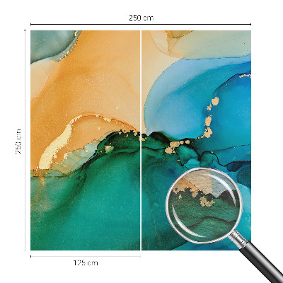 Papel de parede fotográfico Ondas coloridas