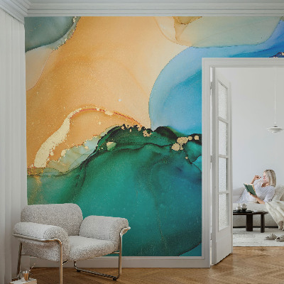 Papel de parede fotográfico Ondas coloridas