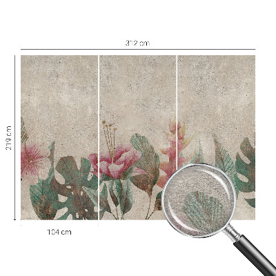 Papel de parede para sala Flora sutil