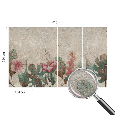 Papel de parede para sala Flora sutil