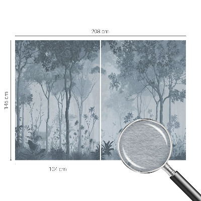 Mural de fotos na parede Misticismo da floresta