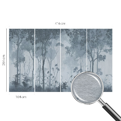 Mural de fotos na parede Misticismo da floresta