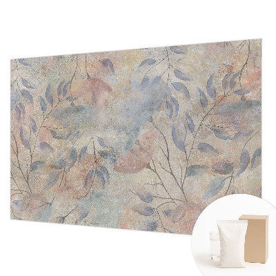 Papel de parede para sala Folhas abstratas