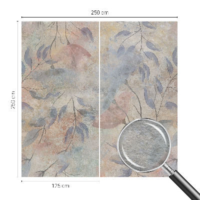 Papel de parede para sala Folhas abstratas