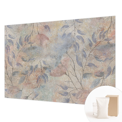 Papel de parede para sala Folhas abstratas