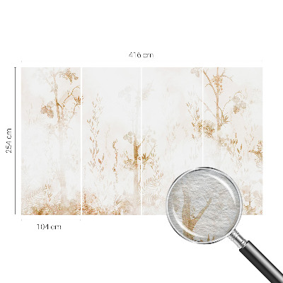 Papel de parede para sala Elegância botânica
