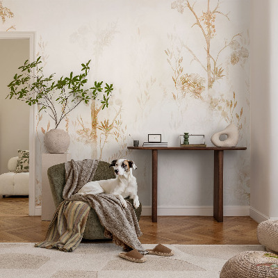 Papel de parede para sala Elegância botânica