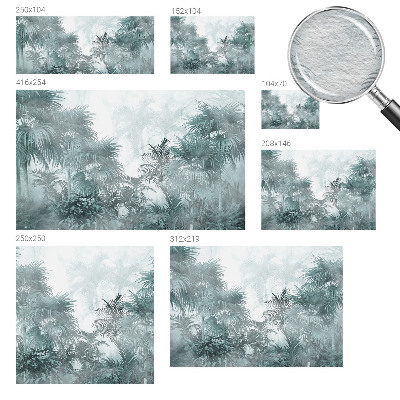 Papel de parede para quarto Verde exótico