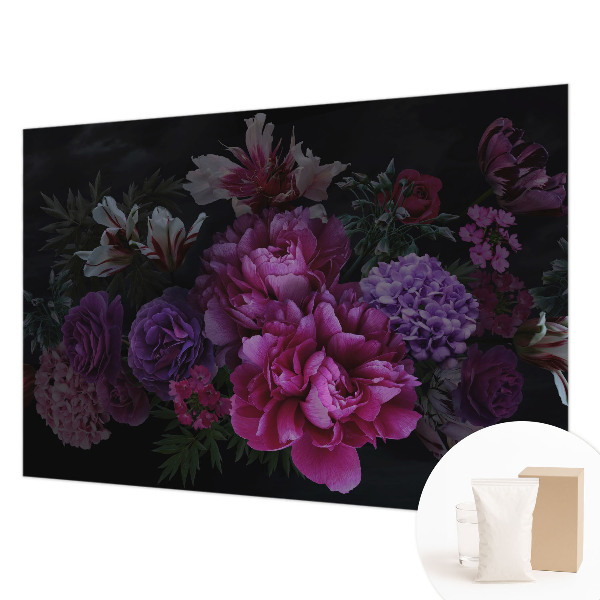 Mural de fotos na parede Elegância floral