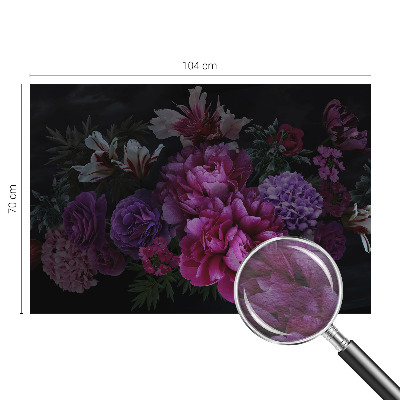 Mural de fotos na parede Elegância floral