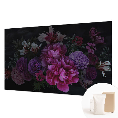 Mural de fotos na parede Elegância floral