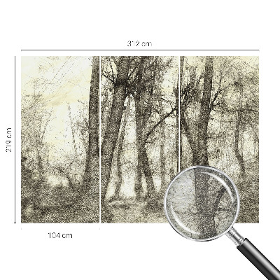 Papel de parede para sala Melancolia da Floresta