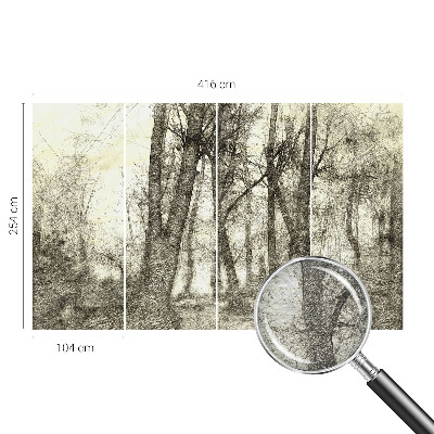 Papel de parede para sala Melancolia da Floresta