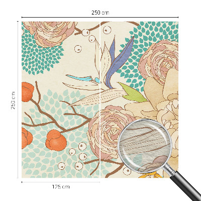 Papel de parede para quarto Fantasia floral