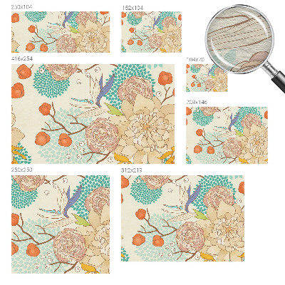 Papel de parede para quarto Fantasia floral