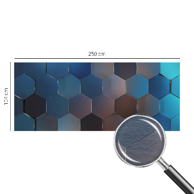 Papel de parede fotográfico Hexágonos azuis