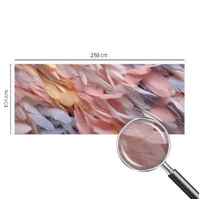 Papel de parede decorativo Penas em tons pastel