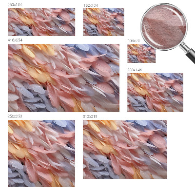 Papel de parede decorativo Penas em tons pastel