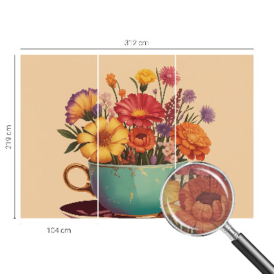 Papel de parede fotográfico Um buquê colorido