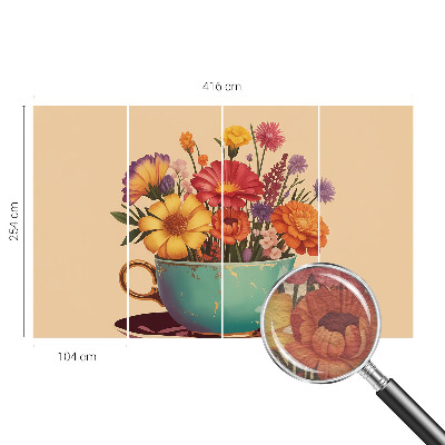 Papel de parede fotográfico Um buquê colorido