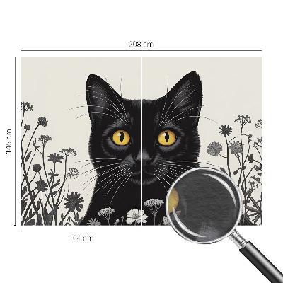 Papel de parede para sala Flores de gato