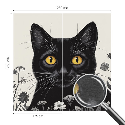 Papel de parede para sala Flores de gato