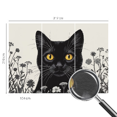 Papel de parede para sala Flores de gato
