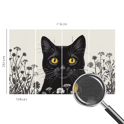 Papel de parede para sala Flores de gato
