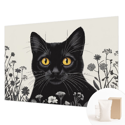 Papel de parede para sala Flores de gato